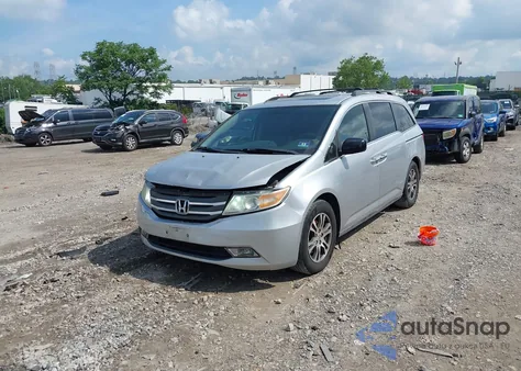 2012 Honda Odyssey Ex-L from USA, damaged, VIN 5FNRL5H61CB081634